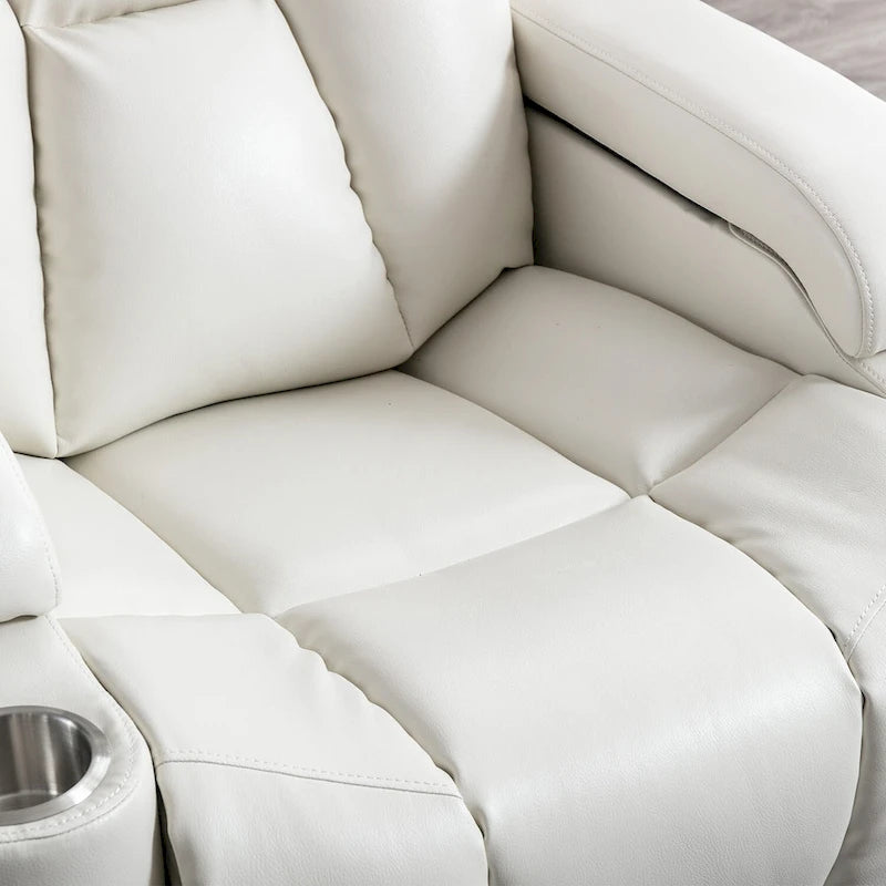 Fauteuil inclinable électrique en cuir pour home cinéma, confortable