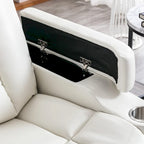 Fauteuil inclinable électrique en cuir pour home cinéma, confortable
