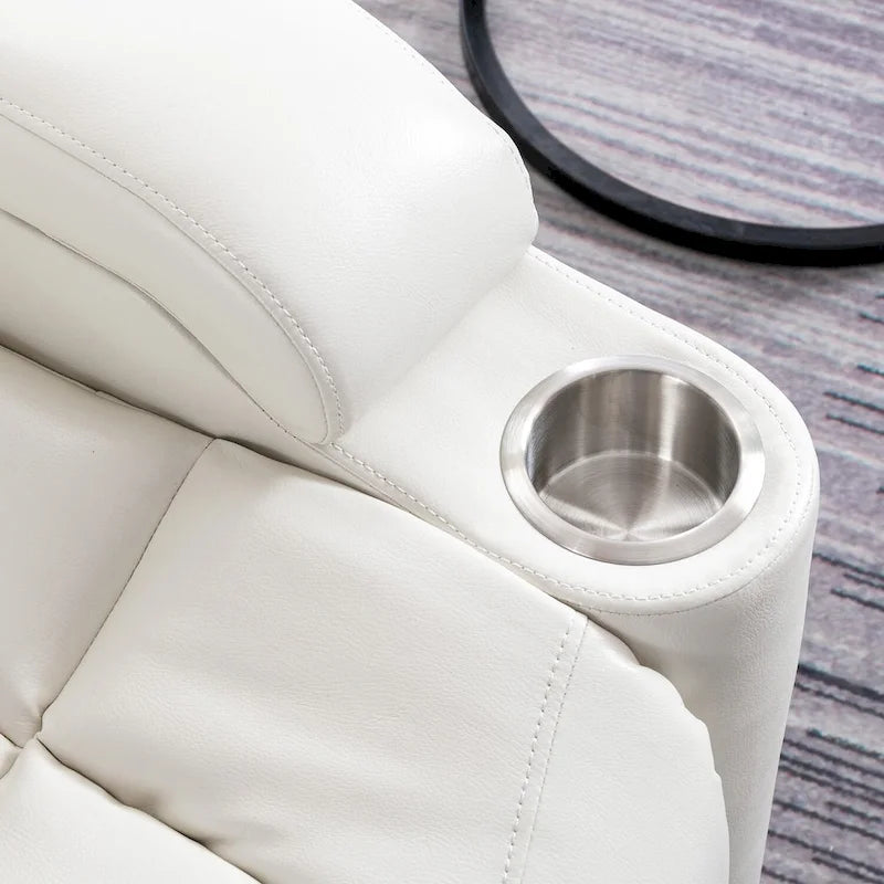Fauteuil inclinable électrique en cuir pour home cinéma, confortable