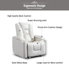 Fauteuil inclinable électrique en cuir pour home cinéma, confortable
