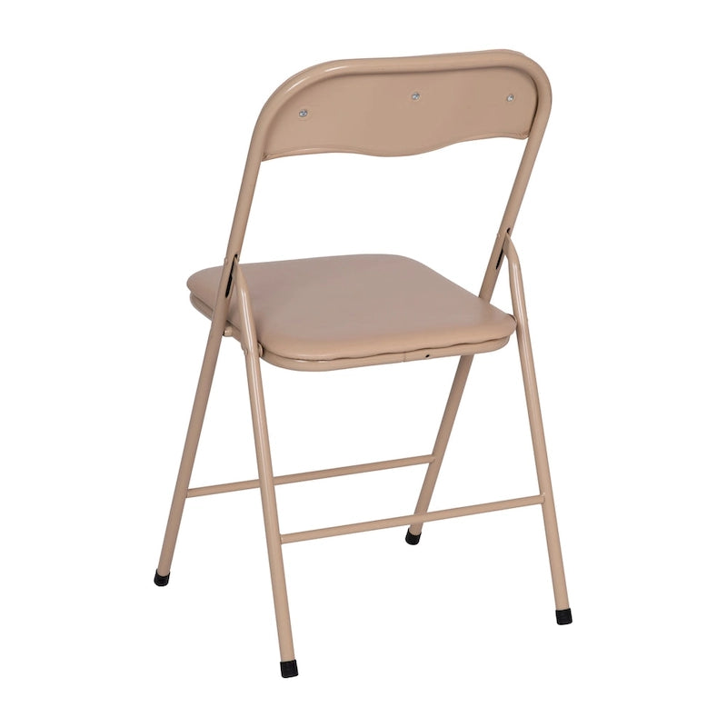 Ensemble table et chaises pliantes 5 pièces avec plateau rembourré - 85 cm (L) x 85 cm (P) x 70,5 cm (H)