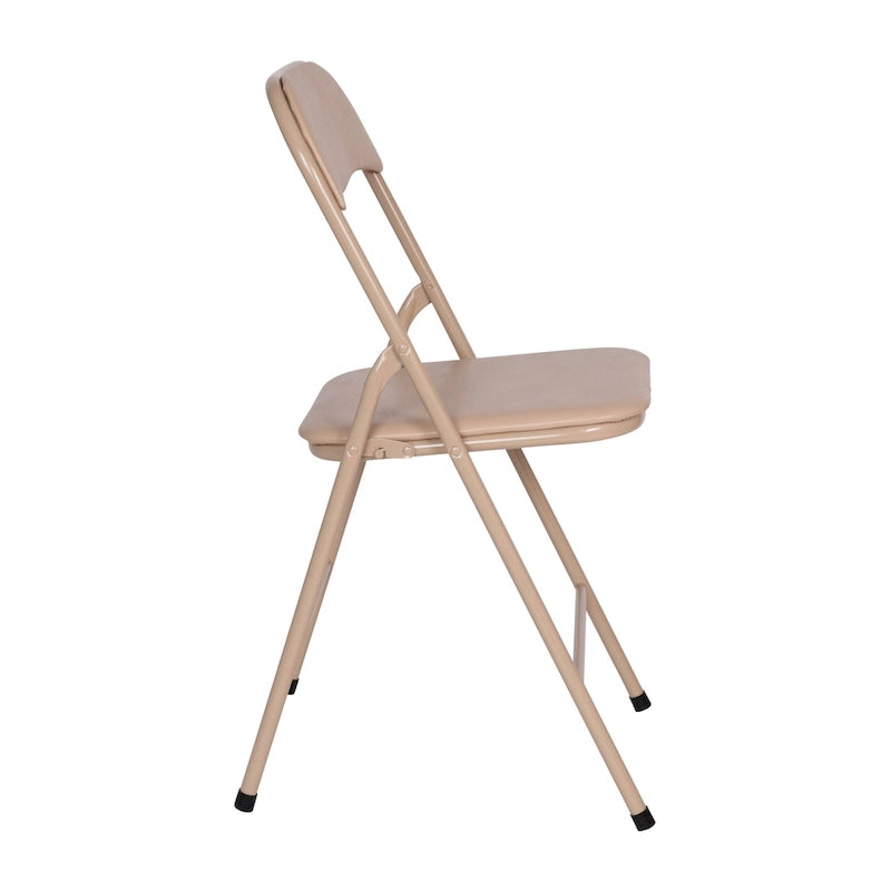 Ensemble table et chaises pliantes 5 pièces avec plateau rembourré - 85 cm (L) x 85 cm (P) x 70,5 cm (H)