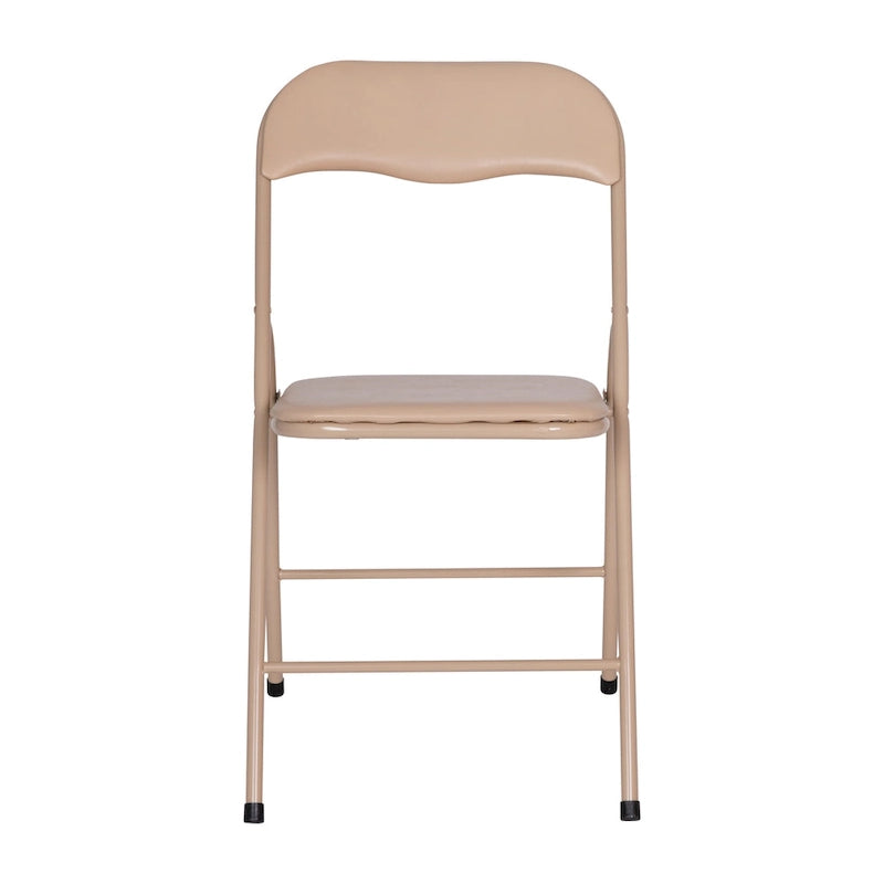 Ensemble table et chaises pliantes 5 pièces avec plateau rembourré - 85 cm (L) x 85 cm (P) x 70,5 cm (H)
