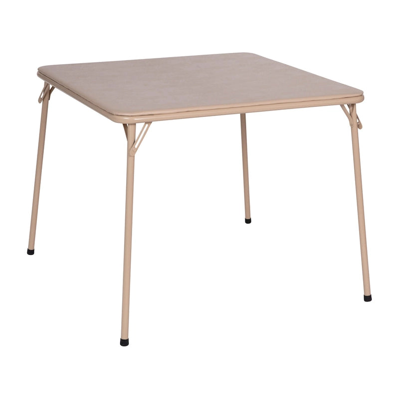 Ensemble table et chaises pliantes 5 pièces avec plateau rembourré - 85 cm (L) x 85 cm (P) x 70,5 cm (H)