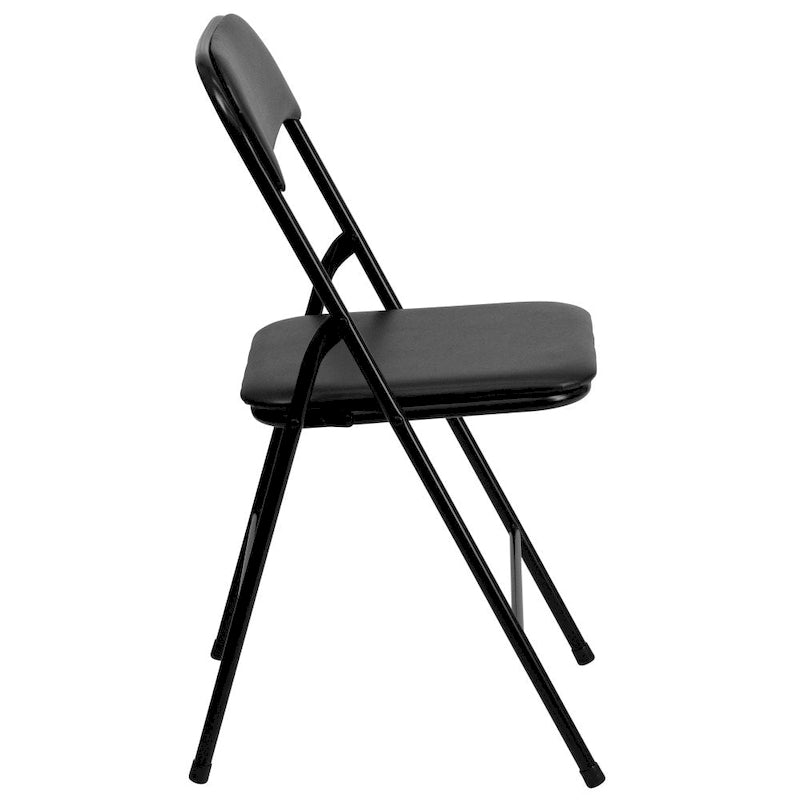 Ensemble table et chaises pliantes 5 pièces avec plateau rembourré - 85 cm (L) x 85 cm (P) x 70,5 cm (H)