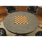 Table de jeu traditionnelle Nami en bois massif gris de Furniture of America