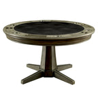 Table de jeu traditionnelle Nami en bois massif gris de Furniture of America
