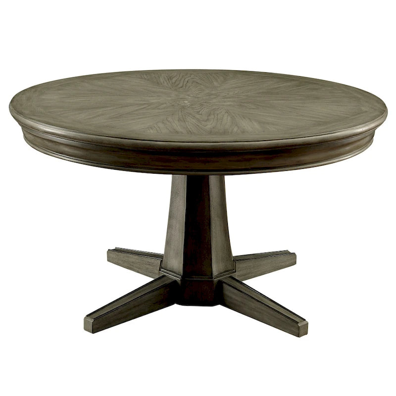 Table de jeu traditionnelle Nami en bois massif gris de Furniture of America