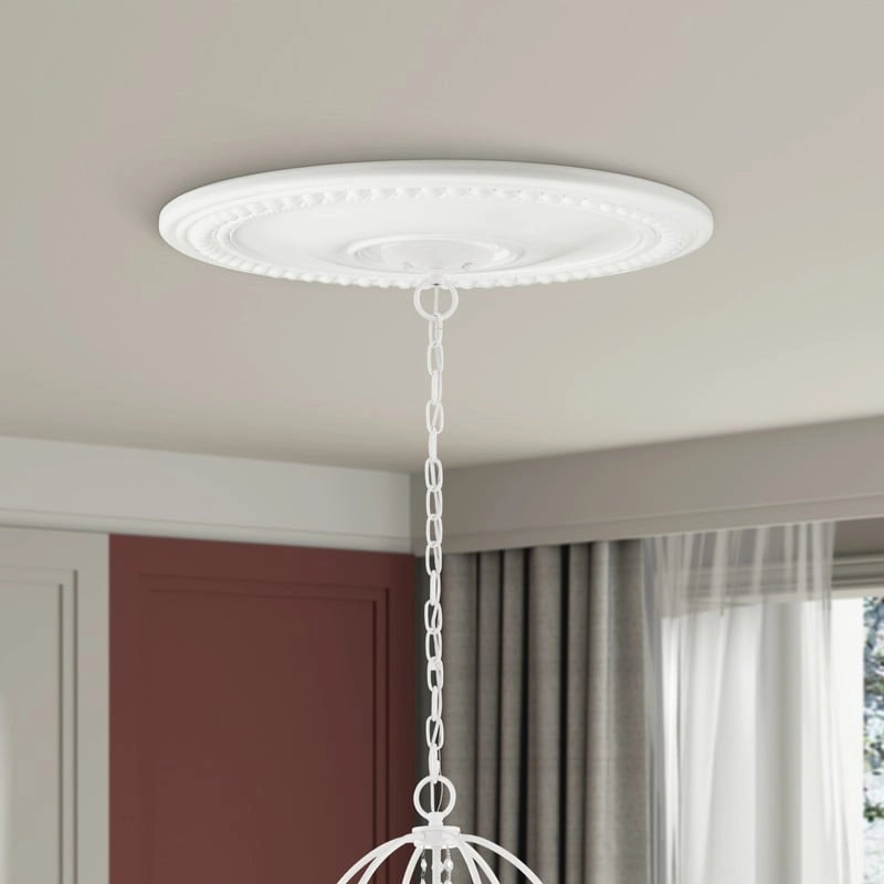 Livex Lighting Wingate White Ceiling Medallion, 82073, 82075, 82076, 82077