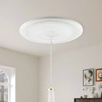 Rosace de plafond blanche Wingate de Livex Lighting, références 82073, 82075, 82076 et 82077