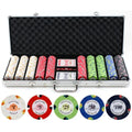 13.5-gram 500-piece Monaco Casino Clay Poker Chips Set