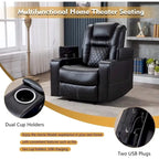 Fauteuil inclinable électrique multifonction Ebello pour home cinéma