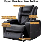 Fauteuil inclinable électrique multifonction Ebello pour home cinéma