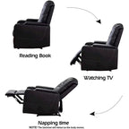 Fauteuil inclinable électrique multifonction Ebello pour home cinéma