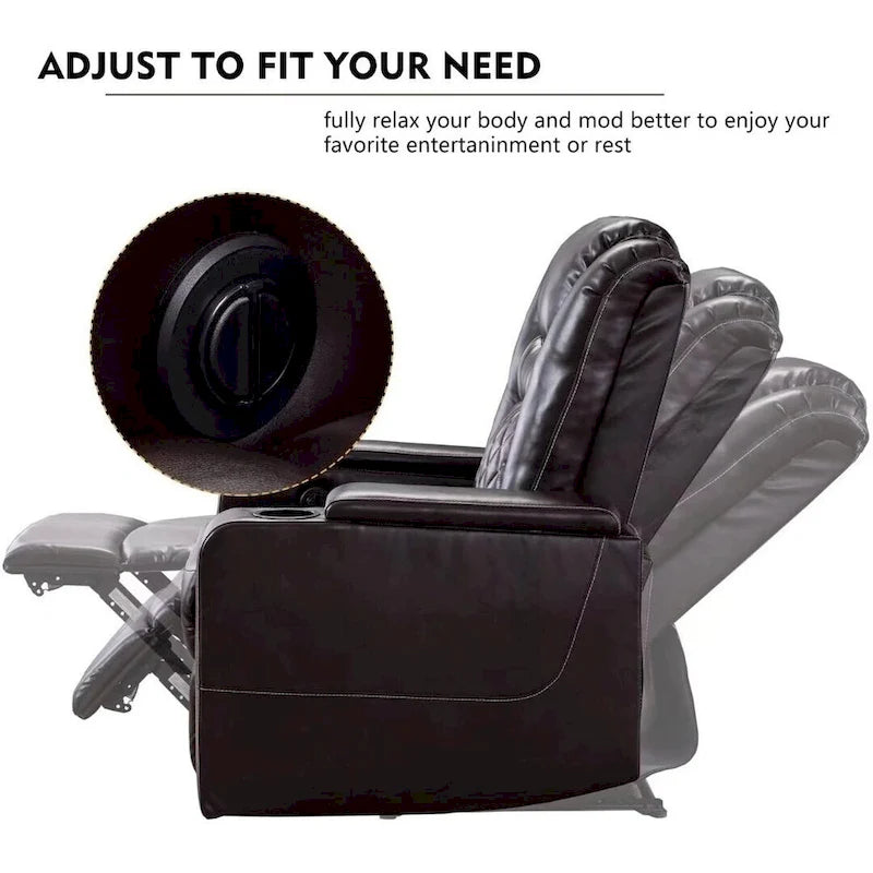 Fauteuil inclinable électrique multifonction Ebello pour home cinéma