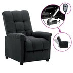Fauteuil inclinable vidaXL, confortable et relaxant, en tissu pour home cinéma - 29,1 x 38,9 x 40,1 cm