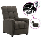 Fauteuil inclinable vidaXL, confortable et relaxant, en tissu pour home cinéma - 29,1 x 38,9 x 40,1 cm