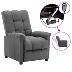 vidaXL Recliner Chair Leisure Cozy Recliner for Home Theater Cinema Fabric - 29.1  x 38.9  x 40.1 