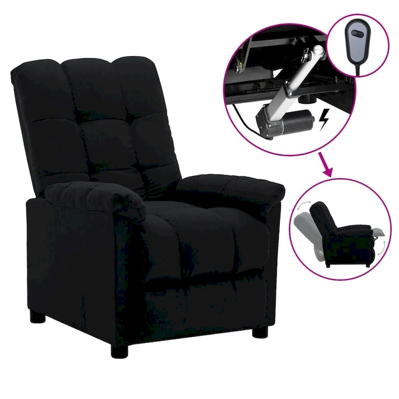 Fauteuil inclinable vidaXL, confortable et relaxant, en tissu pour home cinéma - 29,1 x 38,9 x 40,1 cm