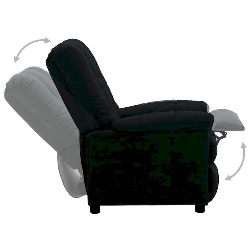 Fauteuil inclinable vidaXL, confortable et relaxant, en tissu pour home cinéma - 29,1 x 38,9 x 40,1 cm