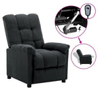 Fauteuil inclinable vidaXL, confortable et relaxant, en tissu pour home cinéma - 29,1 x 38,9 x 40,1 cm