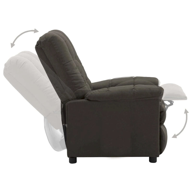Fauteuil inclinable vidaXL, confortable et relaxant, en tissu pour home cinéma - 29,1 x 38,9 x 40,1 cm