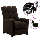 Fauteuil inclinable vidaXL, confortable et relaxant, en tissu pour home cinéma - 29,1 x 38,9 x 40,1 cm