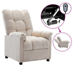 Fauteuil inclinable vidaXL, confortable et relaxant, en tissu pour home cinéma - 29,1 x 38,9 x 40,1 cm