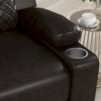 Fauteuil inclinable manuel pour home cinéma avec dossier et accoudoirs rembourrés