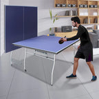 Table de ping-pong pliable de taille moyenne (2,44 m), 2 raquettes et 3 balles