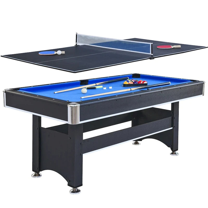 Table de billard de 1,83 m avec plateau de ping-pong