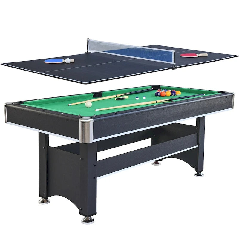 Table de billard de 1,83 m avec plateau de ping-pong