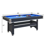 Table de billard de 1,83 m avec plateau de ping-pong