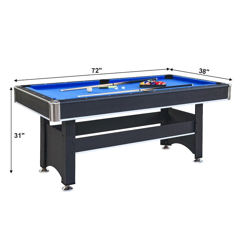 Table de billard de 1,83 m avec plateau de ping-pong