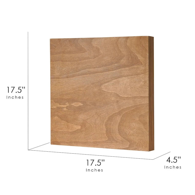 Jeu de société américain Art Decor en bois comprenant un jeu d'échecs et de dames avec tiroir - 6,35 cm (H) x 40,66 cm (L) x 40,66 cm (P)
