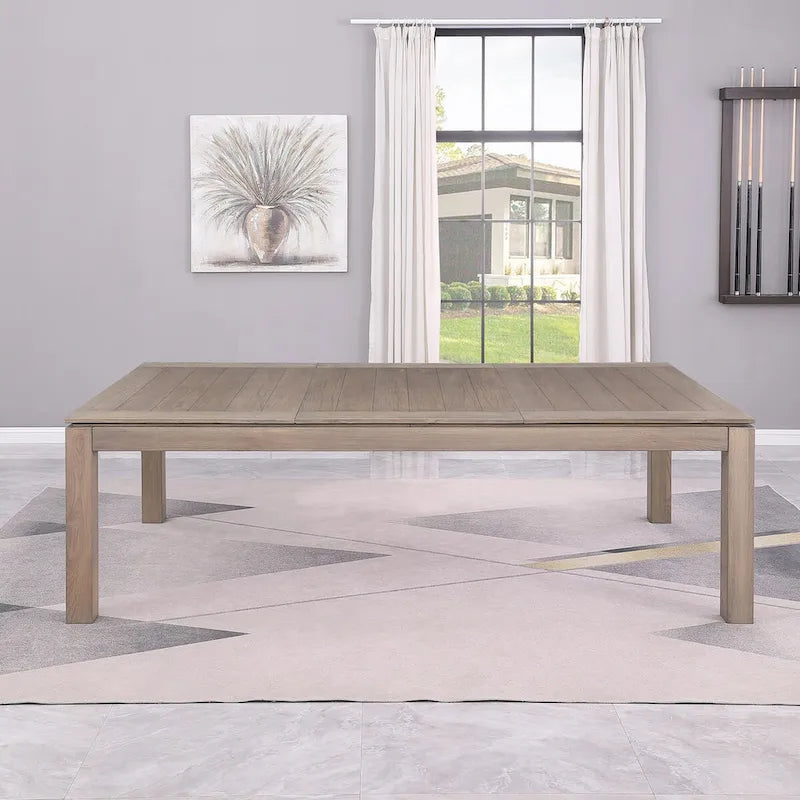 Table de billard Olivia GreyWash Ash de 2,13 m (7 pieds) en ardoise avec plateau de table.