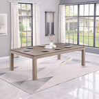 Table de billard Olivia GreyWash Ash de 2,13 m (7 pieds) en ardoise avec plateau de table.