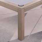 Table de billard Olivia GreyWash Ash de 2,13 m (7 pieds) en ardoise avec plateau de table.