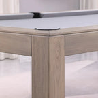Table de billard Olivia GreyWash Ash de 2,13 m (7 pieds) en ardoise avec plateau de table.
