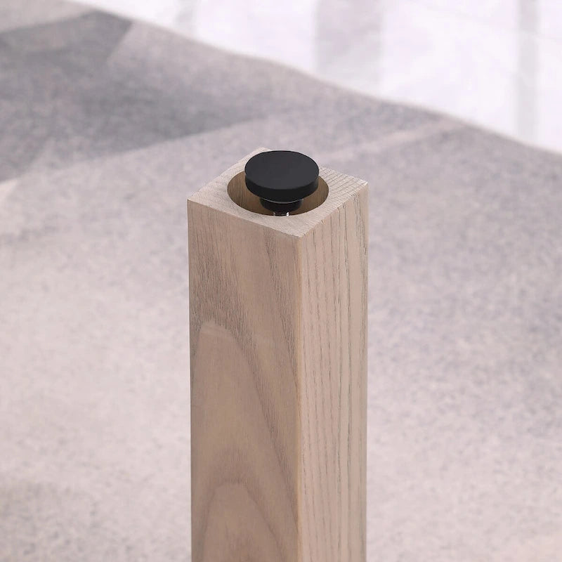 Table de billard Olivia GreyWash Ash de 2,13 m (7 pieds) en ardoise avec plateau de table.