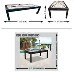 Table de billard Panama Jack pour intérieur/extérieur - 84x47x31