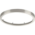 Everlume Collection Brushed Nickel 14  Edgelit Round Trim Ring - 14.410  x 14.410  x 1.570 