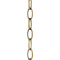 48-Inch Distressed Brass Accessory Chain - 2.360  x 2.500  x 2.500 