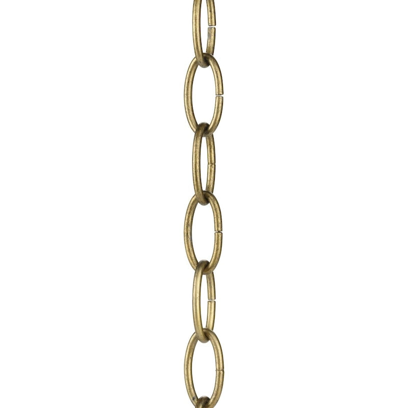 48-Inch Distressed Brass Accessory Chain - 2.360  x 2.500  x 2.500 