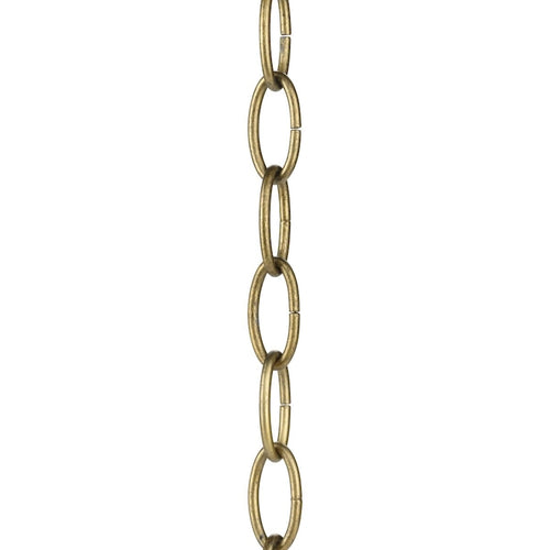 48-Inch Distressed Brass Accessory Chain - 2.360  x 2.500  x 2.500 