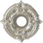 Rosace de plafond Attica en PVC thermoformé, diamètre intérieur 3 1/2 po