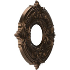 Rosace de plafond Attica en PVC thermoformé, diamètre intérieur 3 1/2 po