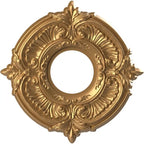 Rosace de plafond Attica en PVC thermoformé, diamètre intérieur 3 1/2 po