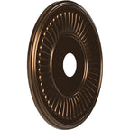 Rosace de plafond Berkshire en PVC thermoformé, diamètre intérieur 3 1/2 po