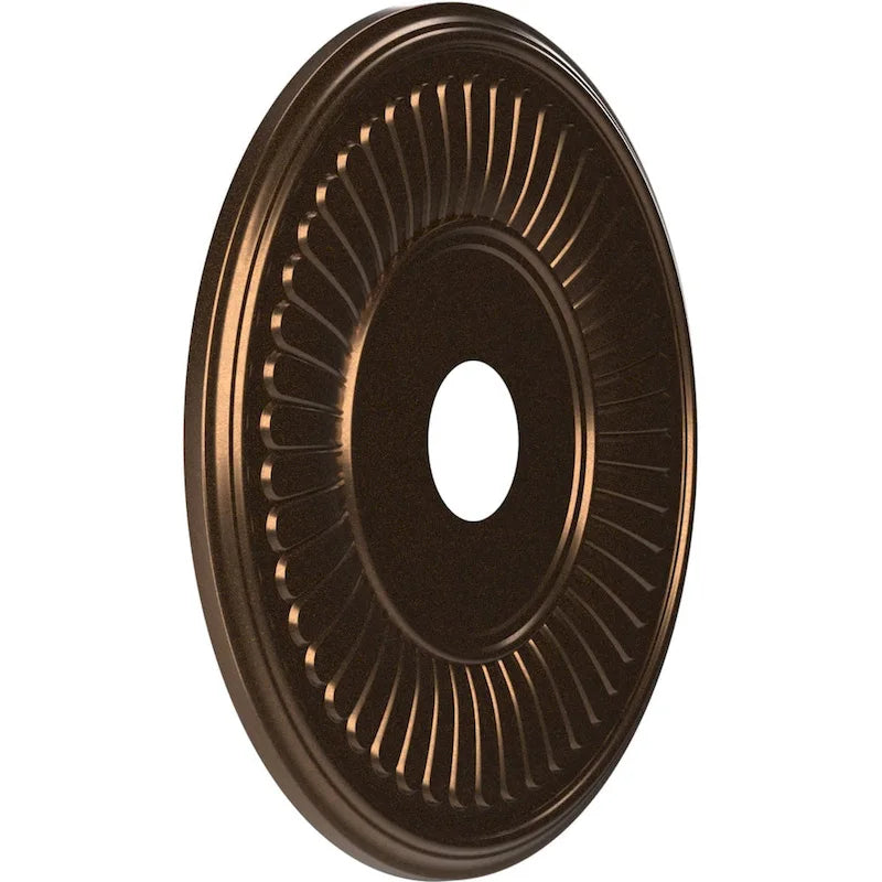 3 1/2  Inside Diameter - Berkshire Thermoformed PVC Ceiling Medallion